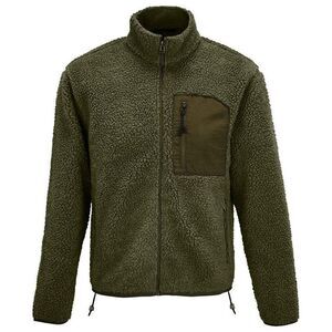 SOLS Unisex Adult Fury Sherpa Fleece Jacket / Army/Dark Army